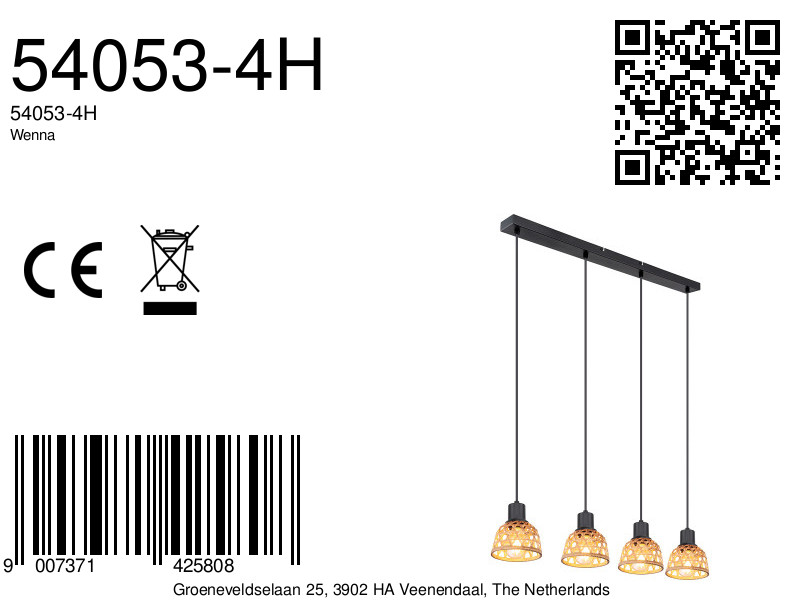 globo-hanglamp-wenna-zwart-metaal-groteeettafellamp-led_e27-54053-4h-8a