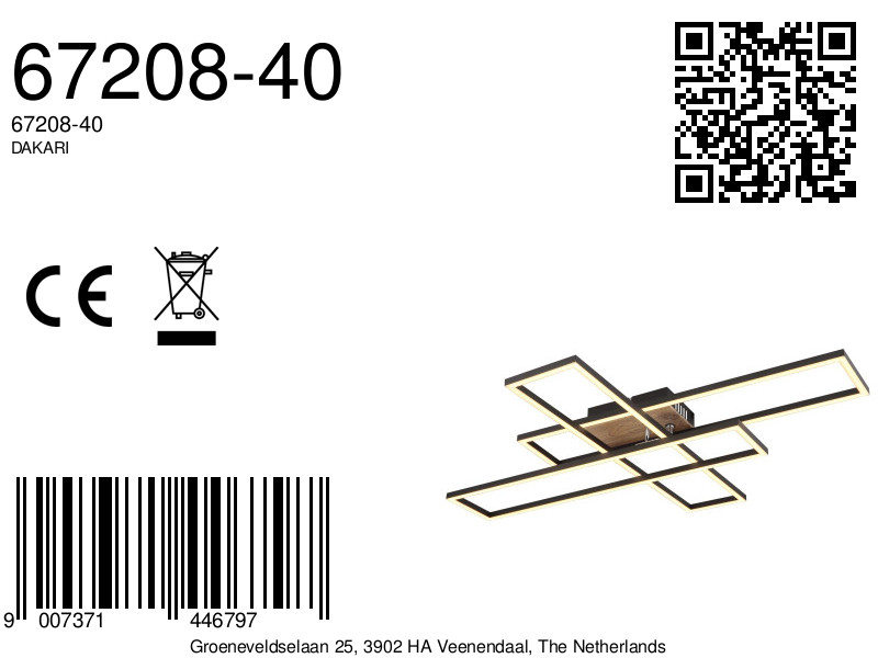 globo-plafonniere-dakari-zwart-metaal-led-67208-40-8a