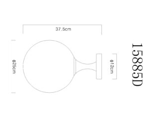 globo-plafonniere-dalton-zwart-glas-ø25cm-e27-15885d-4