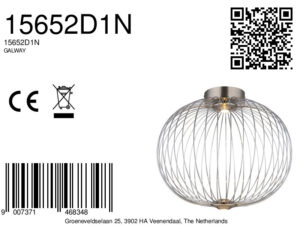 globo-plafonniere-galway-staal-metaal-ø50cm-led-15652d1n-8a