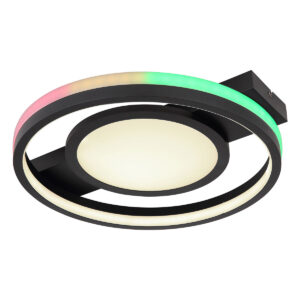 globo-plafonniere-gisell-zwart-metaal-led-41393-40-0