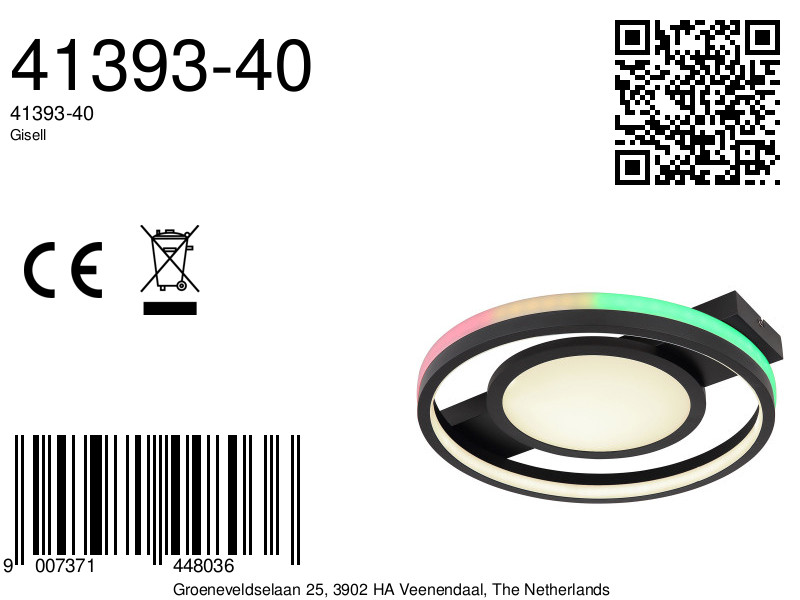 globo-plafonniere-gisell-zwart-metaal-led-41393-40-8a