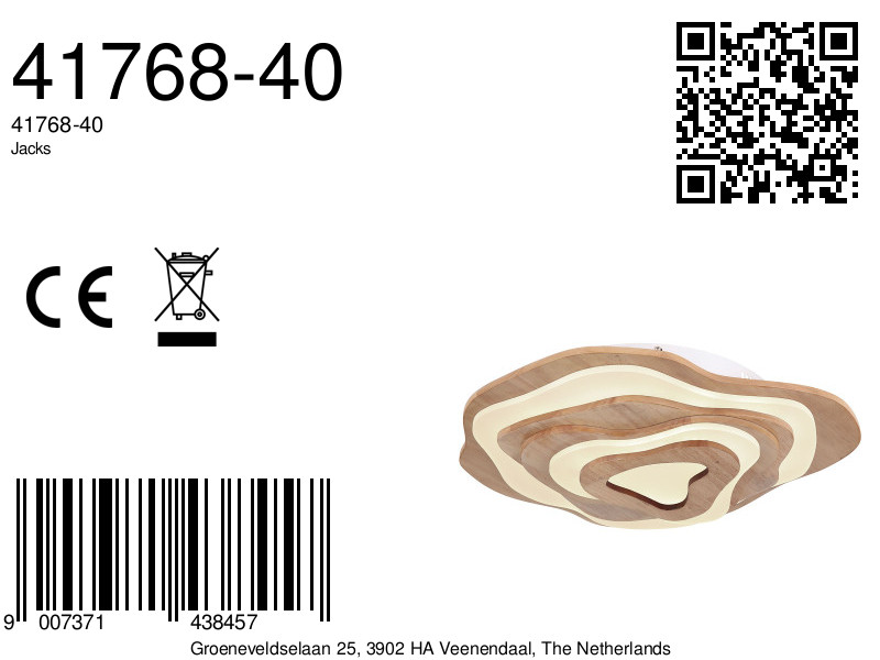 globo-plafonniere-jacks-bruin-hout-led-41768-40-8a