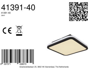 globo-plafonniere-jaxxi-zwart-metaal-led-41391-40-8a