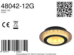 globo-plafonniere-jayden-zwart-metaal-ø20cm-led-48042-12g-8a
