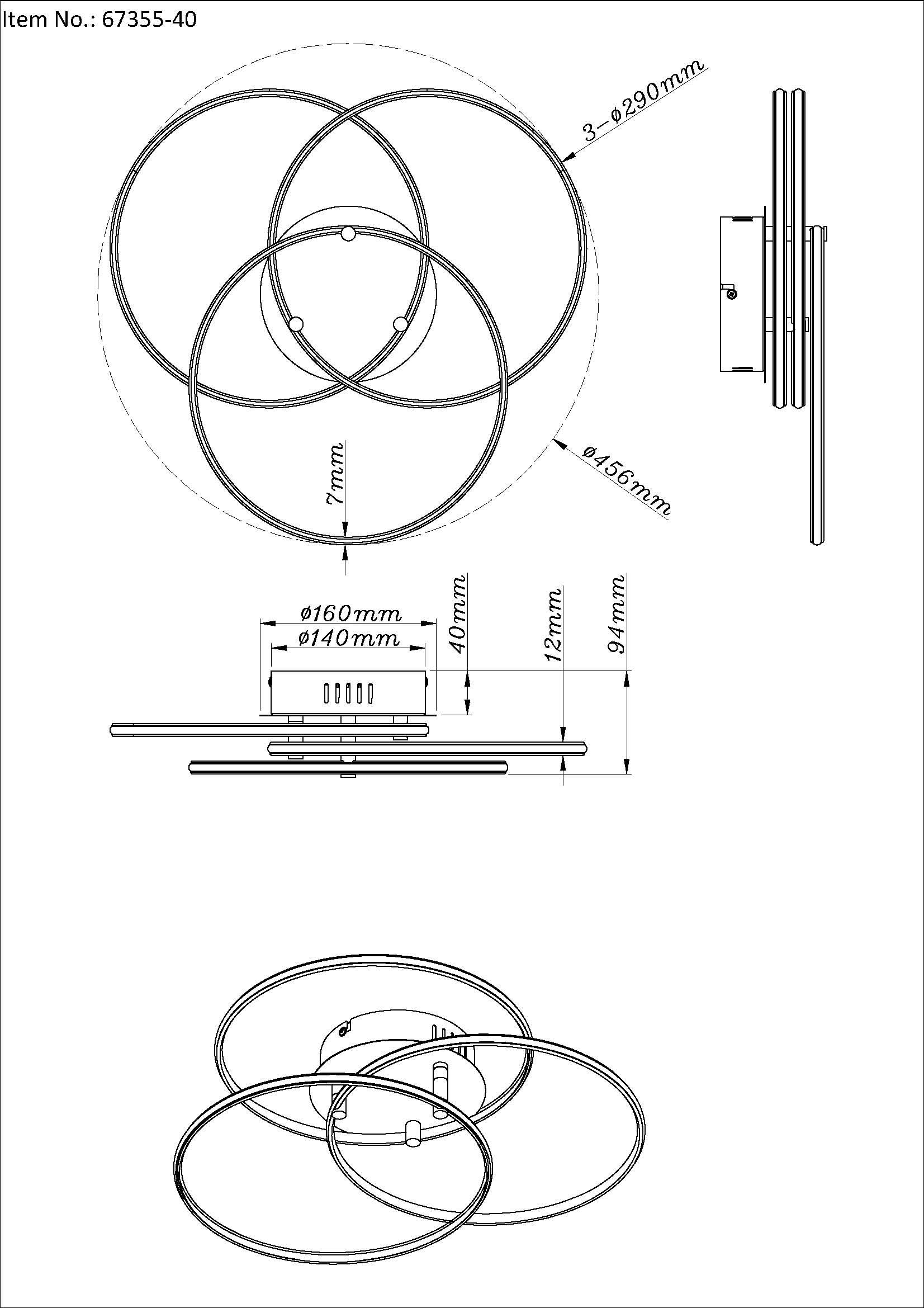 globo-plafonniere-kombos-zwart-metaal-ø46cm-led-67355-40-5