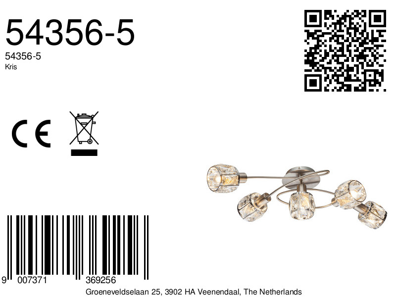 globo-plafonniere-kris-nikkel-metaal-e14-54356-5-8a