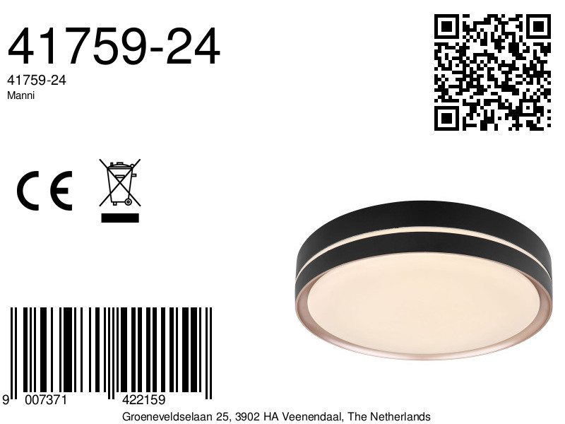 globo-plafonniere-manni-zwart-metaal-ø39cm-led-41759-24-8a