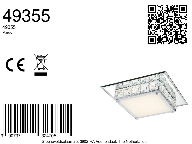 plafonniere-chroom-margo-metaal-led-49355-globo-1