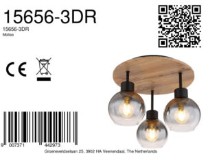 globo-plafonniere-moitas-naturelzwart-glas-ø38cm-e27-15656-3dr-8a