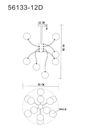 globo-plafonniere-riha-zwart-glas-ø62cm-g9-56133-12d-1