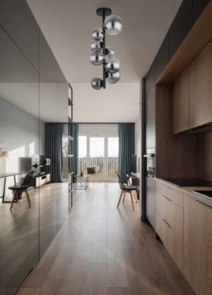 globo-plafonniere-riha-zwart-glasmetaalsmokeglas-ø28cm-g9-56133-8d-1