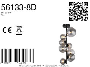 globo-plafonniere-riha-zwart-glasmetaalsmokeglas-ø28cm-g9-56133-8d-1