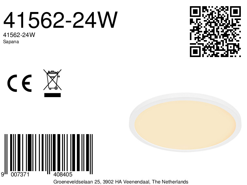 globo-plafonniere-sapana-wit-kunststof-ø42cm-led-41562-24w-8a