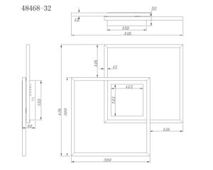 globo-plafonniere-saunders-zwart-metaal-led-48468-32-12
