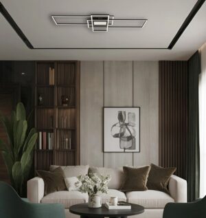 globo-plafonniere-saunders-zwart-metaal-led-48468-60-10