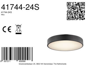 globo-plafonniere-wiss-zwart-metaal-ø40cm-led-41744-24s-8a