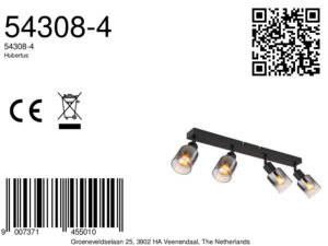 globo-spot-hubertus-zwart-glasmetaalsmokeglas-kleurglas-lamp-e14-54308-4-8a