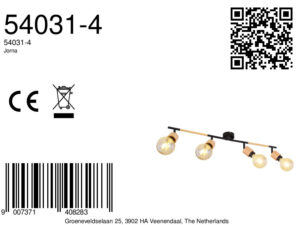 globo-spot-jorna-zwart-metaal-opbouwspot-e27-54031-4-8a