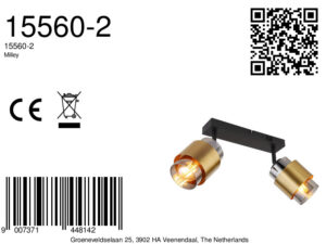 globo-spot-milley-messingzwart-metaal-opbouwspot-e27-15560-2-8a