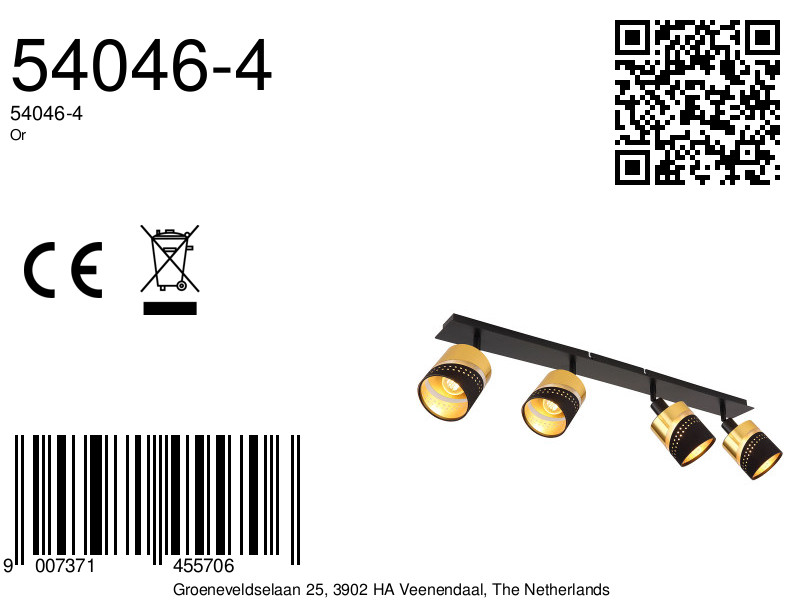 globo-spot-or-zwart-metaal-opbouwspot-e14-54046-4-8a