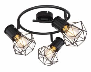 globo-spot-priska-zwart-metaal-ø29cm-e27-54017-3-1