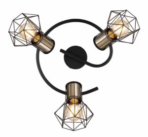 globo-spot-priska-zwart-metaal-ø29cm-e27-54017-3m-1