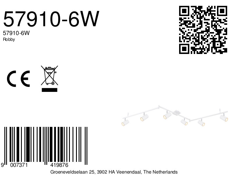 globo-spot-robby-wit-metaal-opbouwspot-gu10-57910-6w-8a