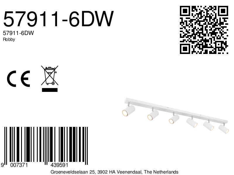 globo-spot-robby-wit-metaal-opbouwspot-gu10-57911-6dw-8a