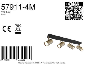 globo-spot-robby-zwart-metaal-opbouwspot-gu10-57911-4m-8a