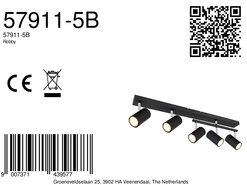 globo-spot-robby-zwart-metaal-opbouwspot-gu10-57911-5b-8a