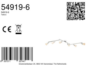 globo-spot-tadeus-chroom-metaal-opbouwspot-e14-54919-6-8a