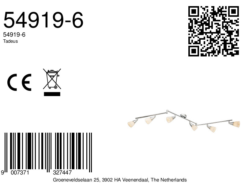 globo-spot-tadeus-chroom-metaal-opbouwspot-e14-54919-6-8a