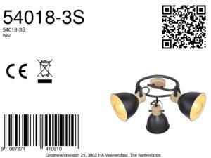 globo-spot-wiho-zwart-metaal-ø25cm-e27-54018-3s-8a