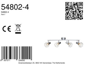 globo-spot-xarai-chroom-metaal-opbouwspot-e14-54802-4-8a