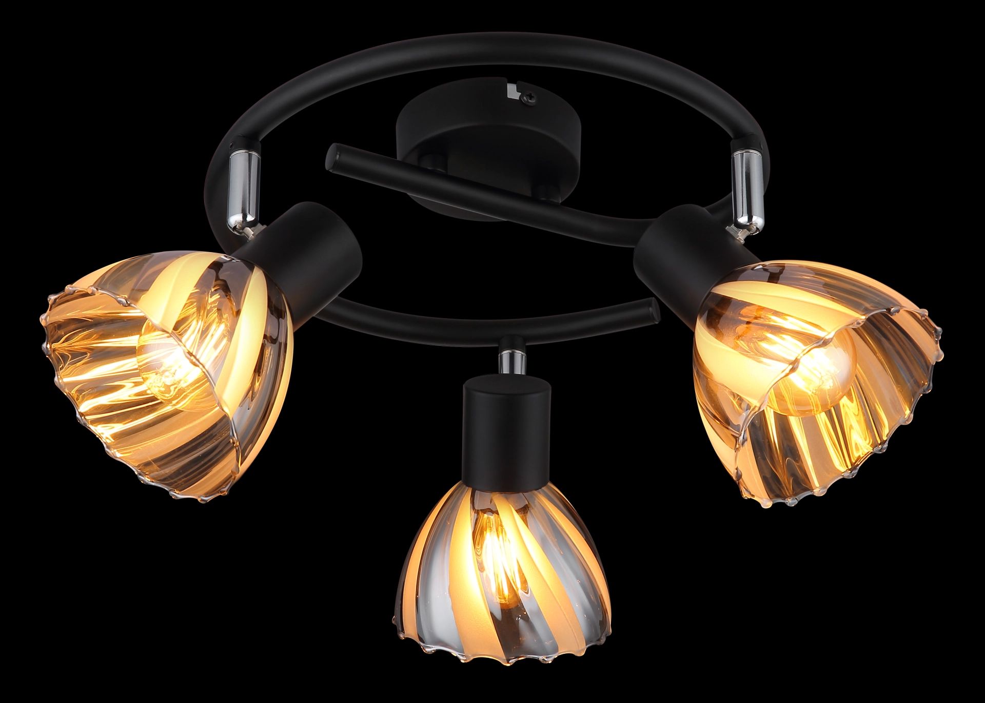 globo-spot-zachery-zwart-glas-ø46cm-e14-54315s-3-5