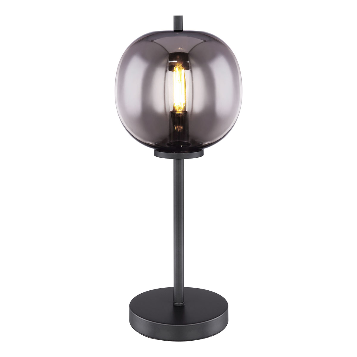 globo-tafellamp-blacky-zwart-glasmetaalsmokeglas-ø19cm-e14-15345t-1