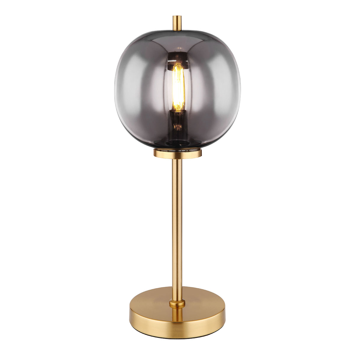 globo-tafellamp-blackyi-messingzwart-glasmetaalsmokeglas-ø19cm-e14-15345tmm-1