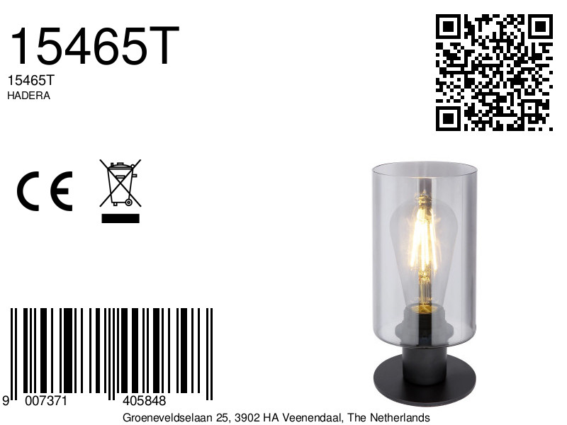 globo-tafellamp-hadera-zwart-glas-ø10cm-e27-15465t-8a