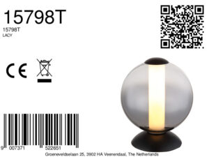 globo-tafellamp-lacy-zwart-glas-ø18cm-led-15798t-8a