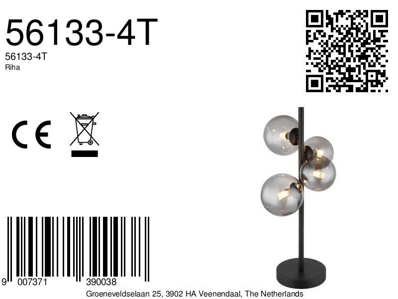 globo-tafellamp-riha-zwart-glasmetaalsmokeglas-bureaulamp-g9-56133-4t-1