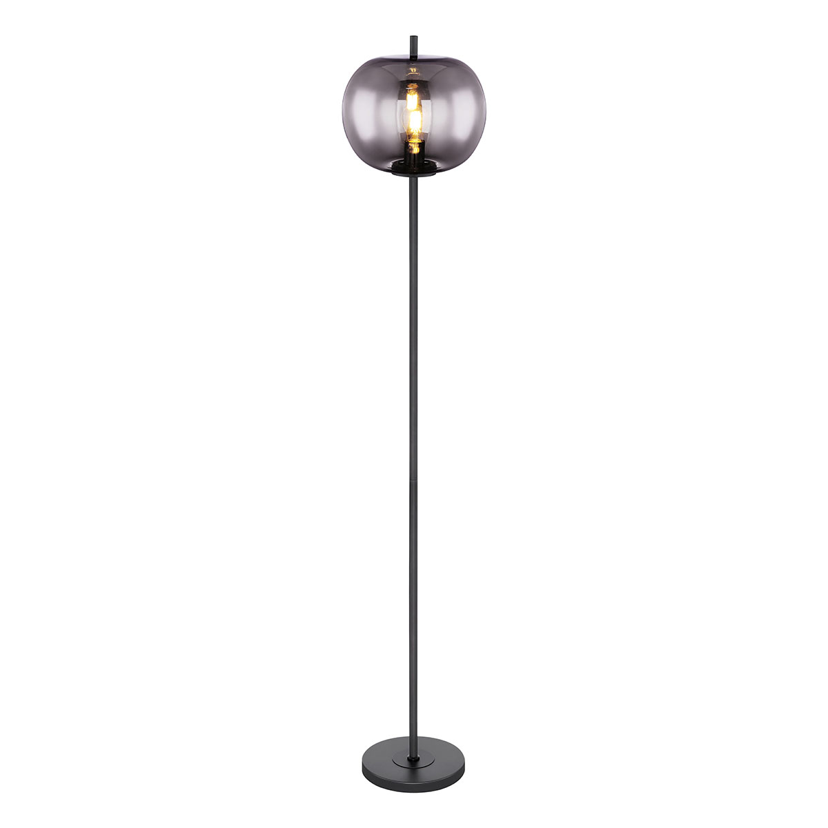 globo-vloerlamp-blacky-zwart-glassmokeglas-ø30cm-e27-15345s-1