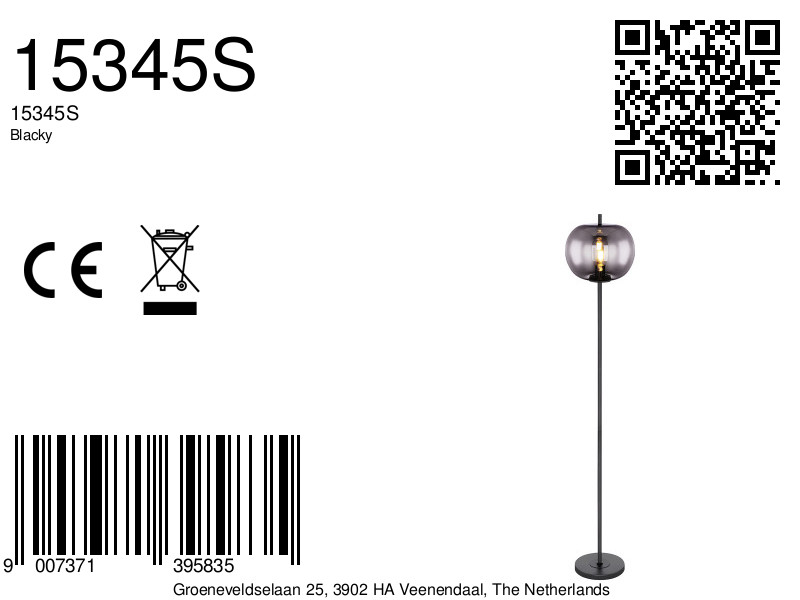 globo-vloerlamp-blacky-zwart-glassmokeglas-ø30cm-e27-15345s-1