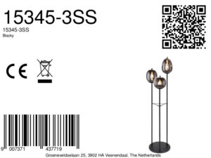 globo-vloerlamp-blacky-zwart-glassmokeglas-ø41cm-e14-15345-3ss-8a
