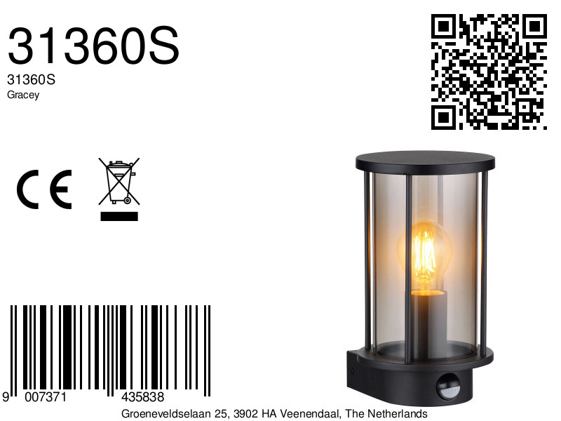 globo-wandlamp-gracey-zwart-metaal-e27-31360s-8a