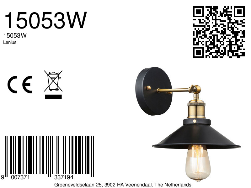 globo-wandlamp-lenius-zwart-metaal-scheepslamp-e27-15053w-8a