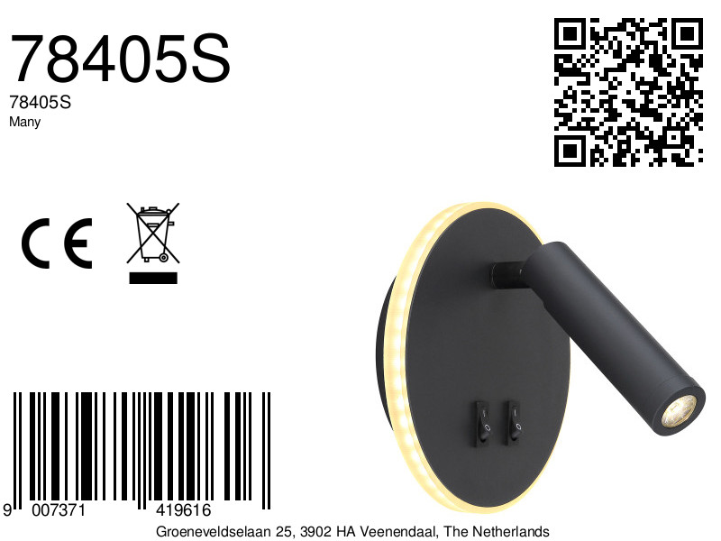 globo-wandlamp-many-zwart-metaal-ø15cm-led-78405s-8a