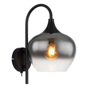 globo-wandlamp-maxy-zwart-glasmetaalsmokeglas-bedlampje-e27-15548w-1