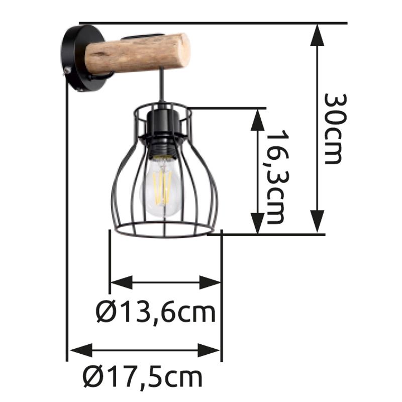 globo-wandlamp-mina-zwart-metaal-bedlampje-e27-15326nw-5