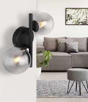 globo-wandlamp-riha-zwart-glasmetaalsmokeglas-kleurglas-lamp-g9-56133-2w-1